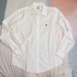 Brooks Brothers Men's Original Polo White Dress Shirt Size Large